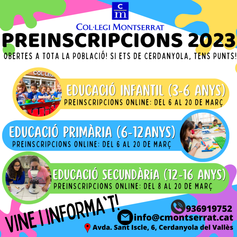 PREINSCRIPCIONS 2023