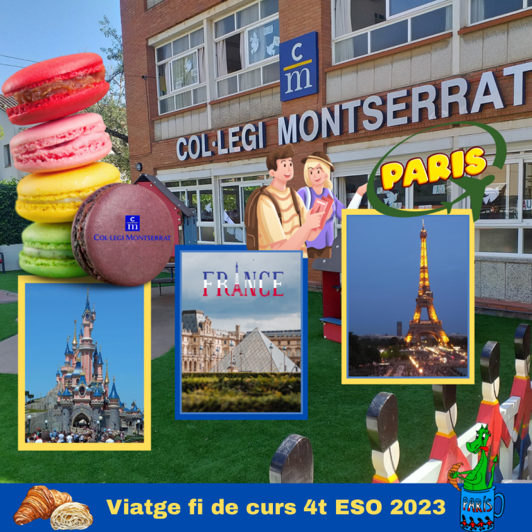 Viatge fi de curs 4t d’ESO: París 2023