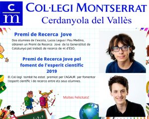 Premis de Recerca Jove de la Generalitat de Catalunya