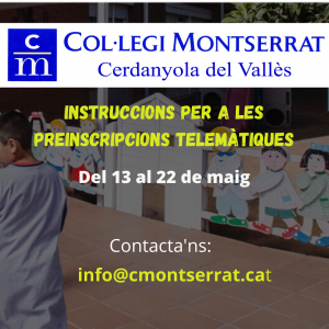 Instruccions per a la preinscripció