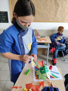 Preparant Sant Jordi.